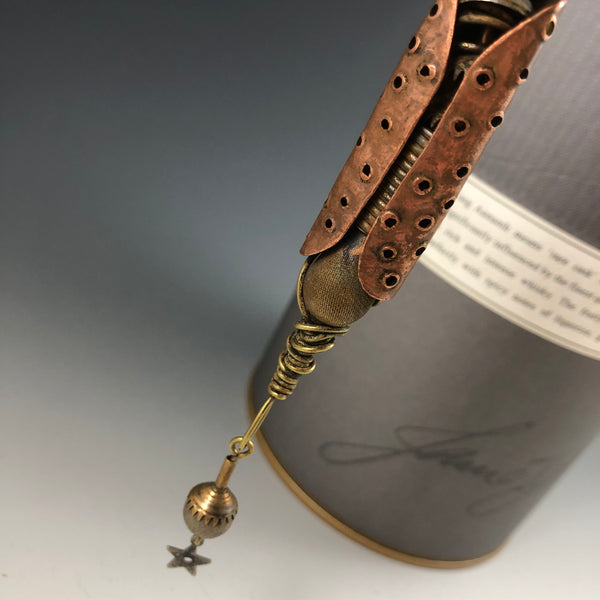 Industrial P Pod Copper & Brass Necklace