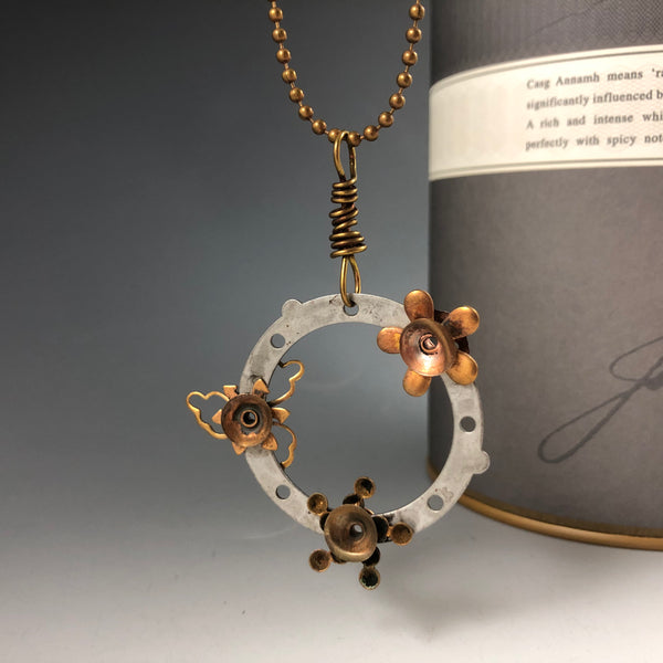 U-Turn Large Mixed Metal Necklace