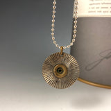 U-Turn Circle Steel & Brass Necklace