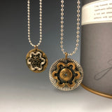 U-Turn Circle Steel & Brass Necklace