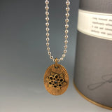 U-Turn Mini Oval Brass Necklace